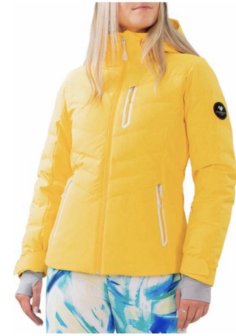 $329 Msrp Obermeyer Cosima Insulated Down Ski Jacket Women's Size 2 CC YELOW